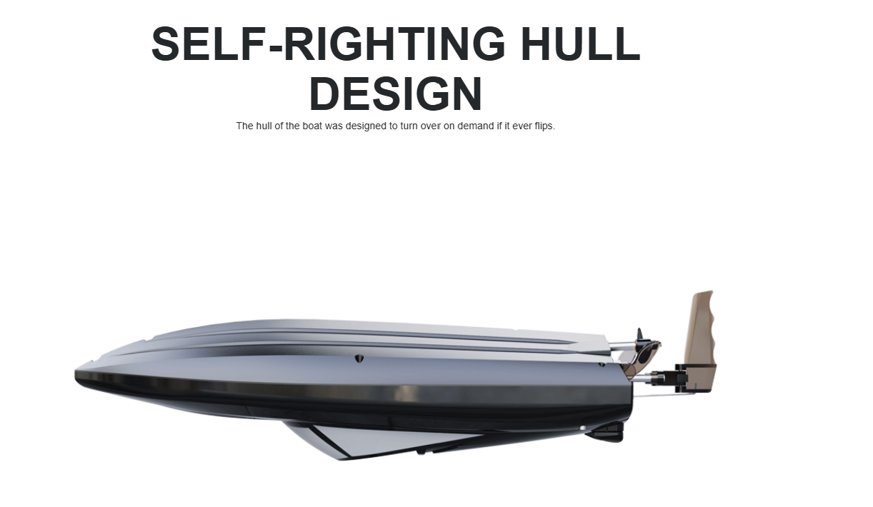 UDI RC Sklater Boat 13in 2.4ghz Black UDI-034BLACK