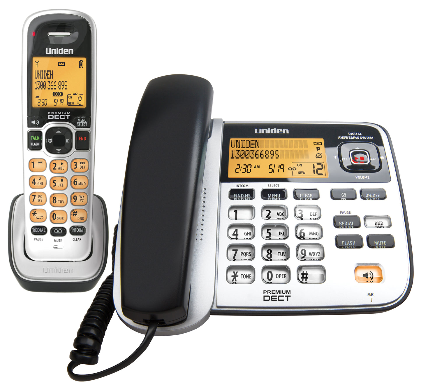 Uniden DECT Premium 2 In 1 Phone Pack DECT2145+1