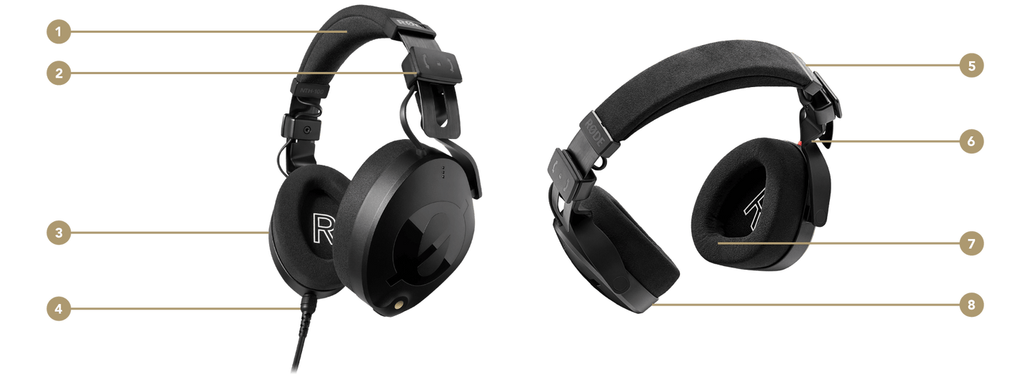 Headphones Rode Professional Headphones NTH100