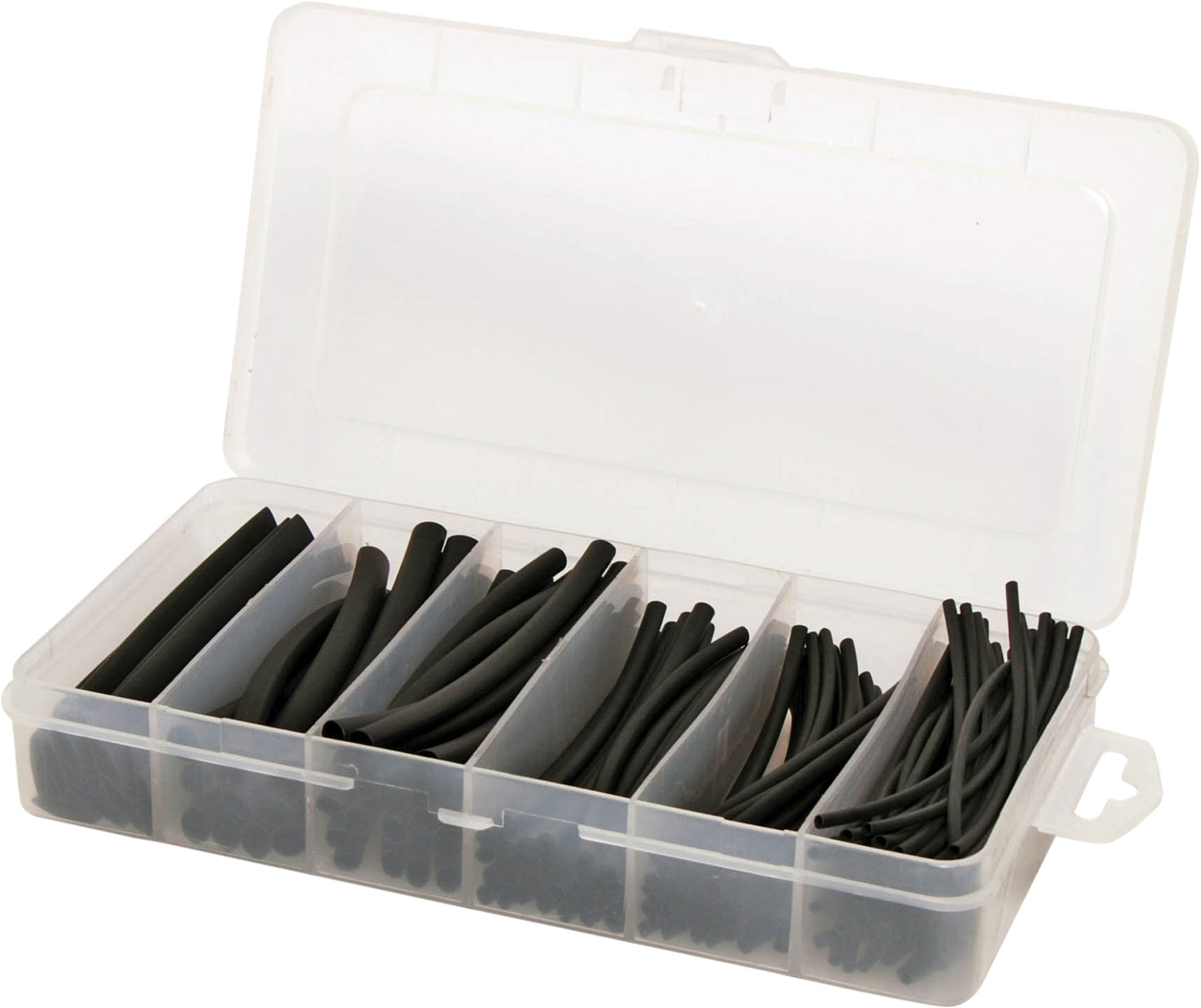 Heat Shrink Tubing Pack 160pc 100mm Black W0886