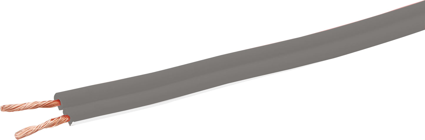Speaker Cable 18AWG Grey / White Sold by the Meter W2129