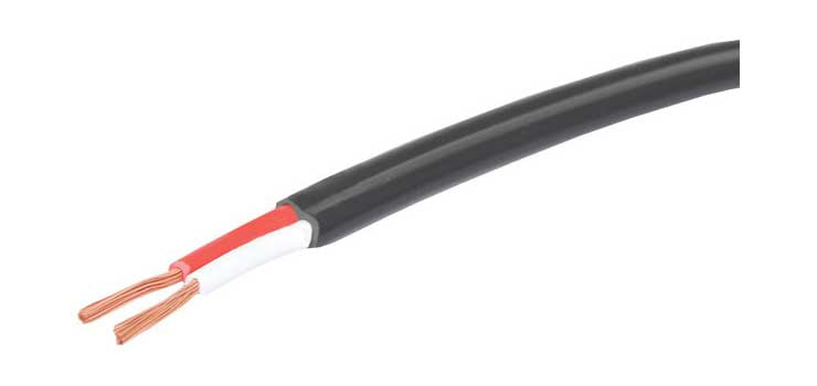 Speaker Cable Double Insulated 18AWG Black Sold by the Meter W2173