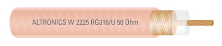 Coaxial Cable RG316/U 50 Ohm Low Loss Sold by the Meter W2225
