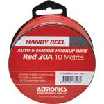 Hook Up Handyman Cable Reel 11AWG Tinned Red 10m W2426
