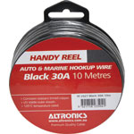 Hook Up Handyman Cable Reel 11AWG Tinned Black 10m W2427