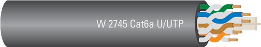 Data Cable Cat6a U/UTP Outdoor LAN W2745