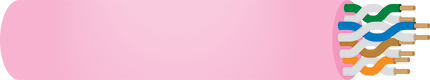Ethernet Data Cable Cat5e U/UTP LAN Pink Sold by the Meter W7115