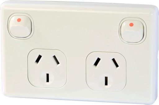 Mains 10a DoublePole GPO Outlet WP1219