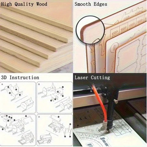 Wooden Kit - 3D Wooden Helicopter WU5244030