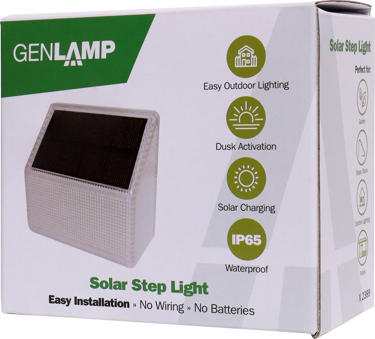 LED Lighting Solar Garden/Step LED Lamp X2389