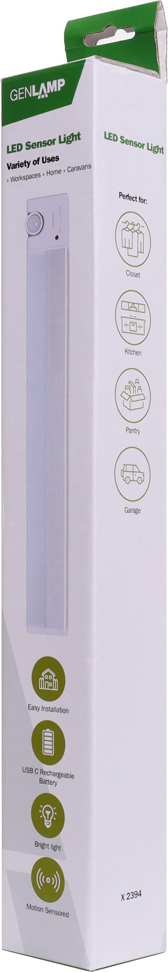 LED Lighting USB Rechargeable Aluminium LED Sensor Light X2394