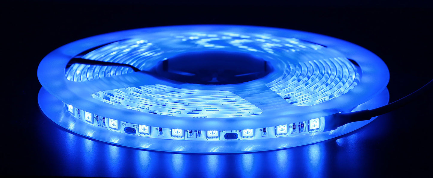 LED Strip Light IP65 5050 Blue 12 Volt 5m X3205A