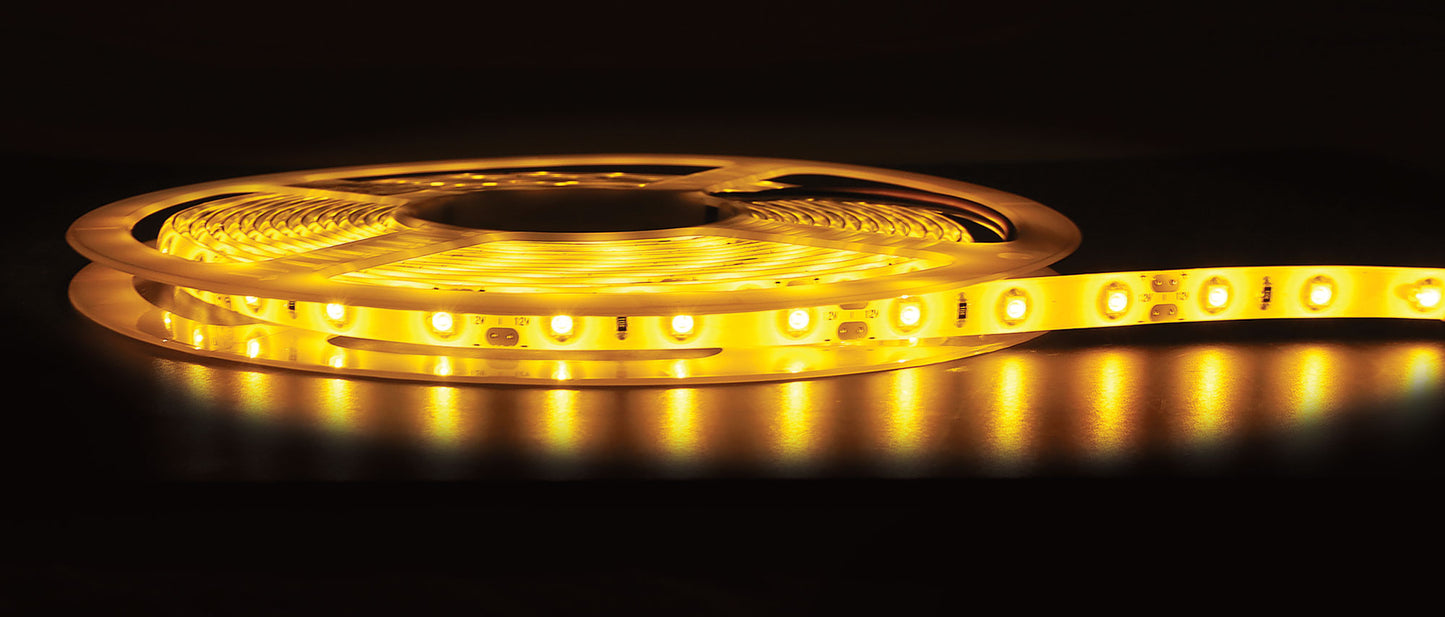 LED Strip Light IP65 3528 Yellow 12 Volt 5m X3207A