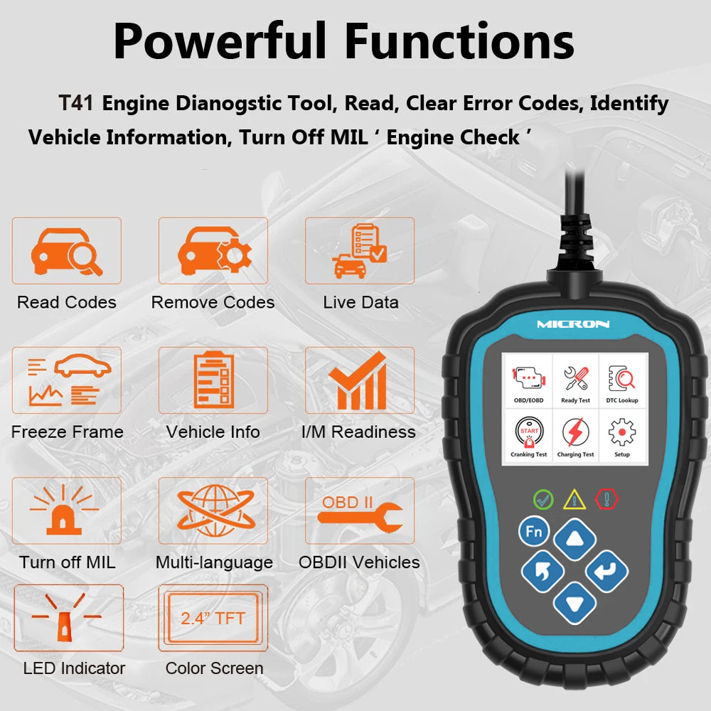 Obdii Scanner Diagnostic Tool X6017