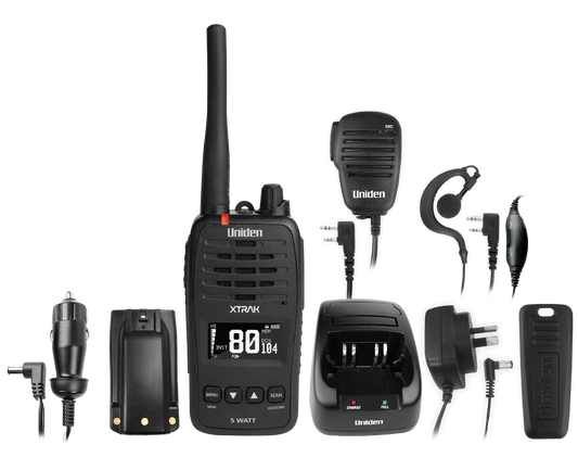 Uniden UHF 5W Handheld 80ch Radio XTRAK50