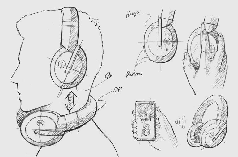 Headphones Yamaha Headphones Around Ear Noise Cancel Bt Aptx Up To 32hrs Playback Black VFW1870 YH-E700B