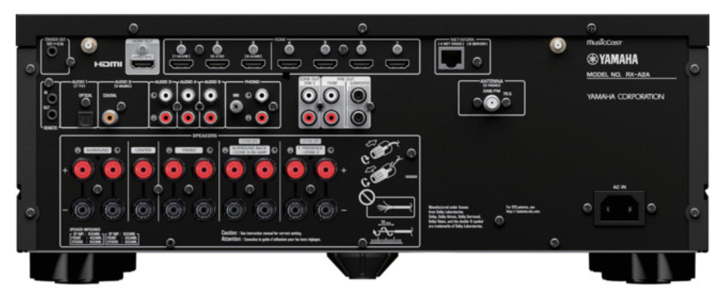Yamaha RX-A2A 7.2CH 100W Aventage Receiver RXA2A