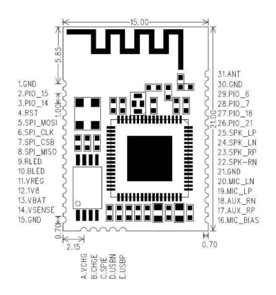 Arduino CSR8635 Bluetooth V4.0 Module Z6383