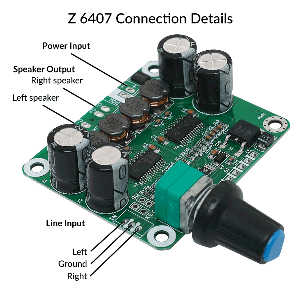 Audio Kit TPA3110 2 x 15W Digital Stereo Audio Amplifier Board Z6407