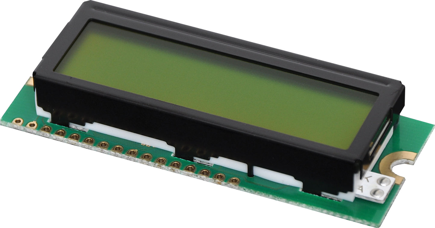 Panel Meters 16x2 Compact Green LED Backlit Alphanumeric LCD Z7013