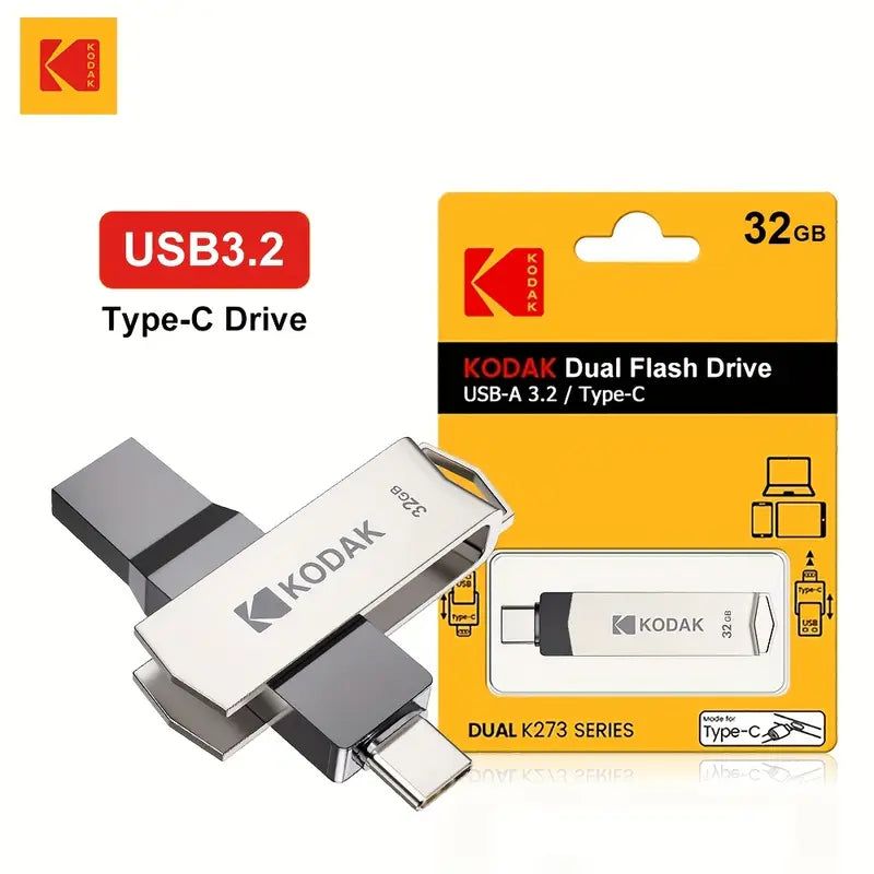 Kodak 32GB Type-C+USB3.2 Dual Interface Flash Drive MW1627597/32