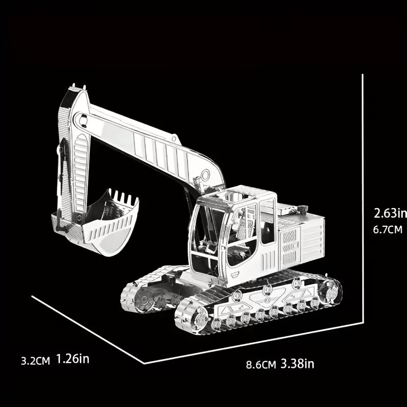 Metal Jigsaw Puzzle 3D Excavator VF7490754