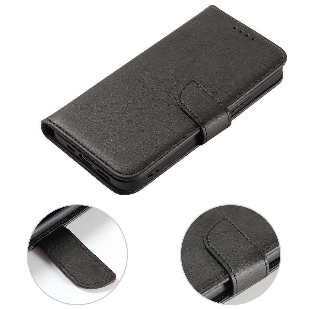 Litchi iPhone 14 Wallet Case Black ALC9170-102