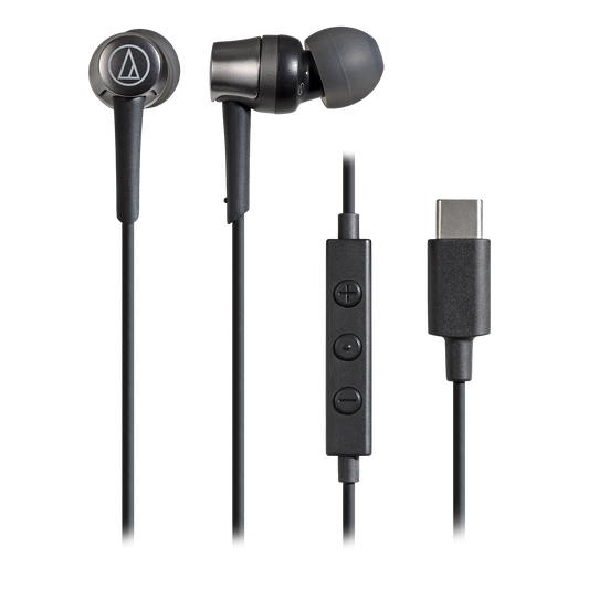 Headphones Audio Technica USB-C In Ear Headphones Black ATH-CKD3C BK