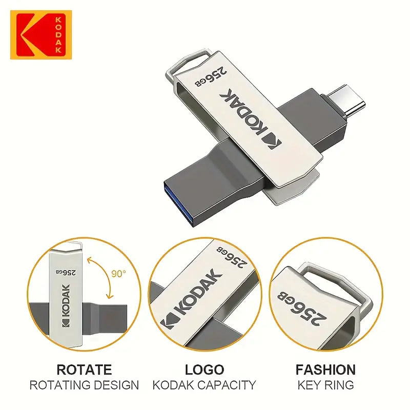 Kodak 32GB Type-C+USB3.2 Dual Interface Flash Drive MW1627597/32
