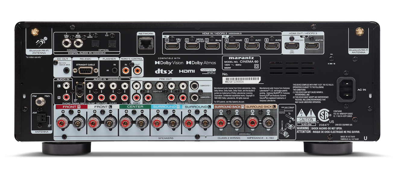 Marantz Premium 7.2 CHANNEL AV Receiver CINEMA60