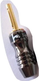 Bluestream Banana Plug Gold Plated 4mm Nickel body Red & Black SOLD EACH BANANARB