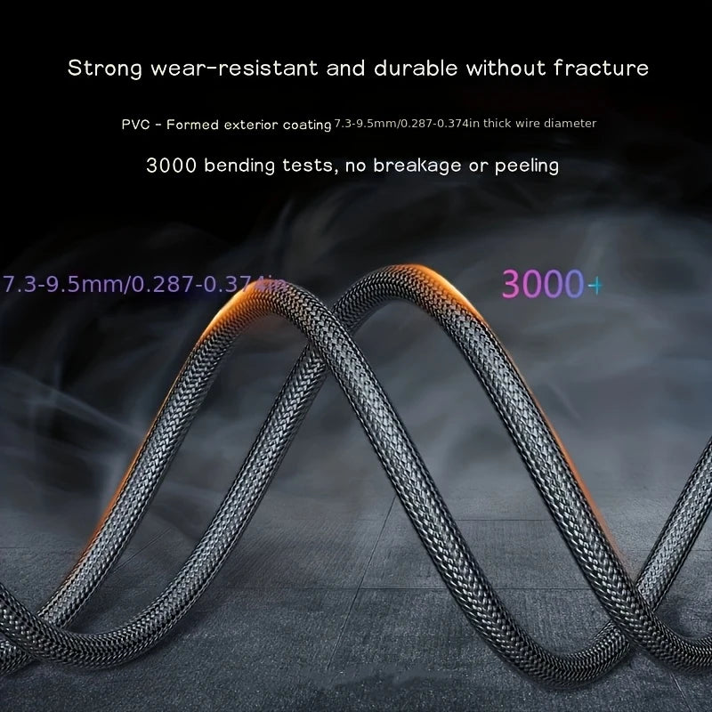 USB-C Right Angle To USB-C Right Angle Braided Cable 60w Fast Charging Purple 2m XN1548116/PP2