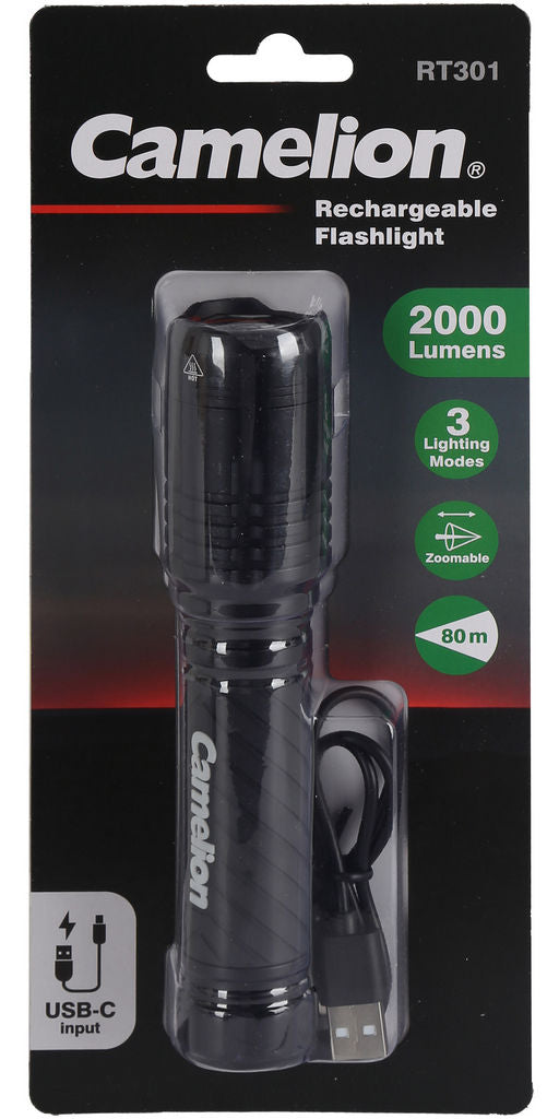 Torch Camelion RT301 36w 2000 Lumens Rechargeable CART301