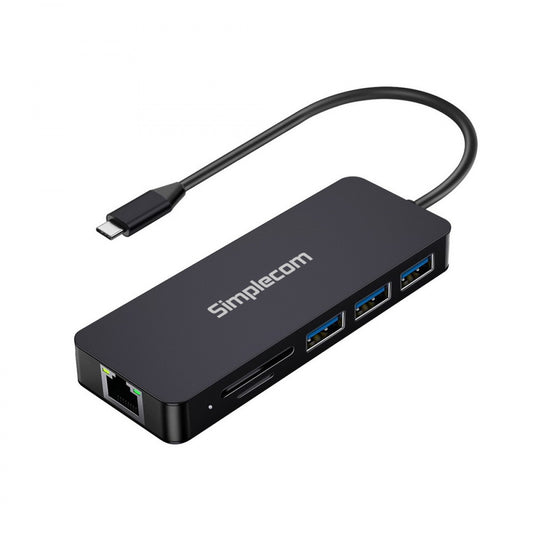 Simplecom USB-C Superspeed 8 In 1 Multiport Hub Adapter Dock HXSI-CHN580