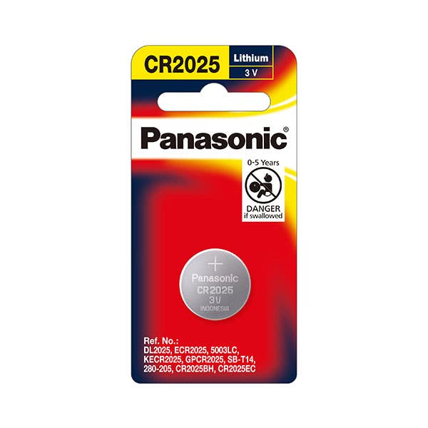 Button Cell Batteries Panasonic CR2025 3v Lithium Battery CR2025-BP1(P)