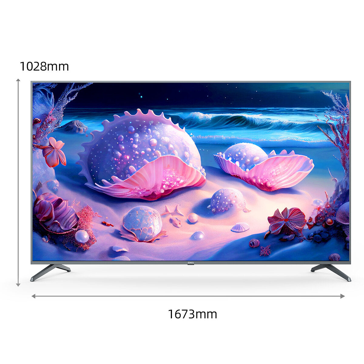 CHIQ 75" 4k Google TV Netflix Youtube Chromecast HDMI 2.1 U75F8TG