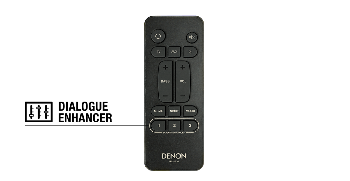 Denon Soundbar 2.1 Bluetooth Wless Sub Arc Optical Input DHT-S316