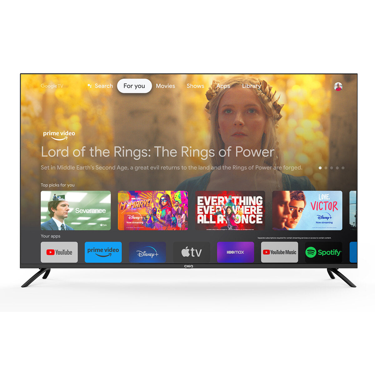 CHiQ 55 Inch LED 4K UHD Google TV U55G7PG