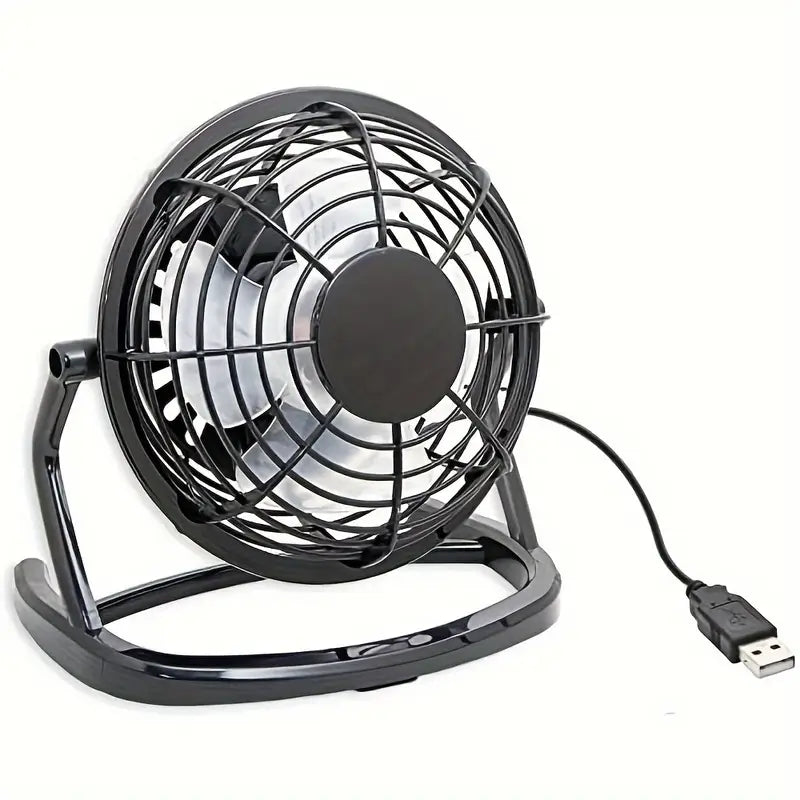 Fan Usb Desk With 360 Adjustable Settings - Black WQ2092385