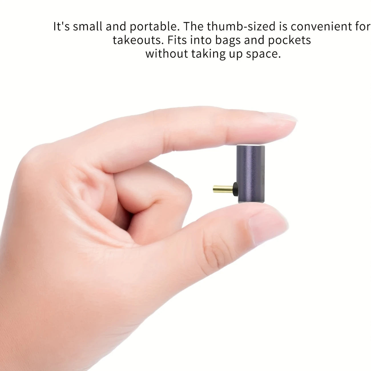 USB-C Right Angle Adaptor 90° Plug To Socket 100w Purple RV411827