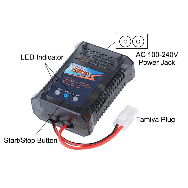 Gt Power Battery Charger Tamiya GT-N802TAM