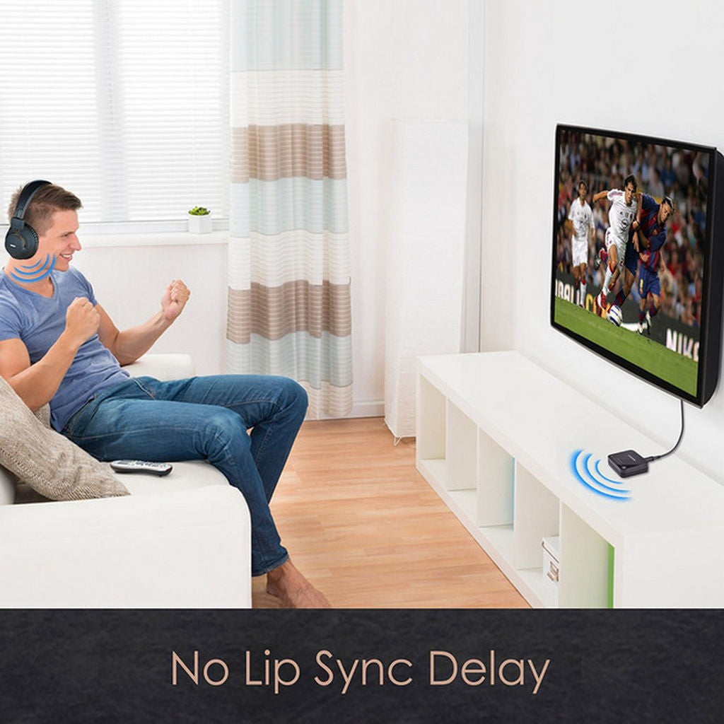 Headphones Avantree Headphones Bluetooth APTX-LL Low Latency HT4189BLK