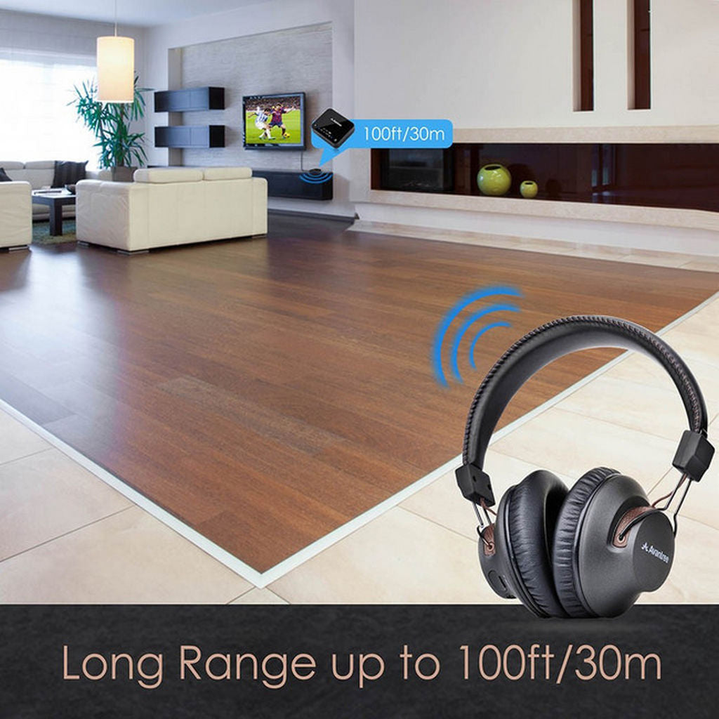 Headphones Avantree Headphones Bluetooth APTX-LL Low Latency HT4189BLK