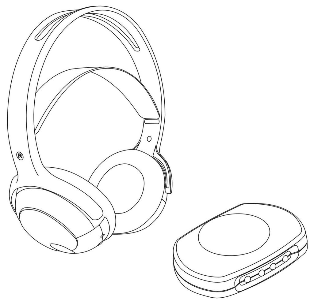 Headphones Prolink Cordless Headphones Infrared IR430
