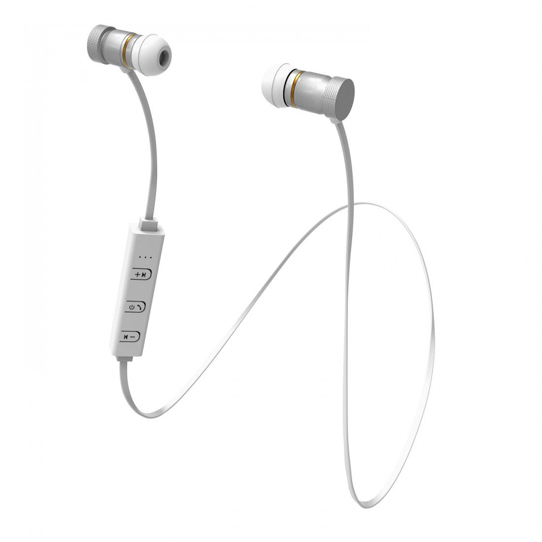 Headphones LASER Wireless Earphones - White AO-BT180-WHT