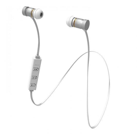 Headphones LASER Wireless Earphones - White AO-BT180-WHT