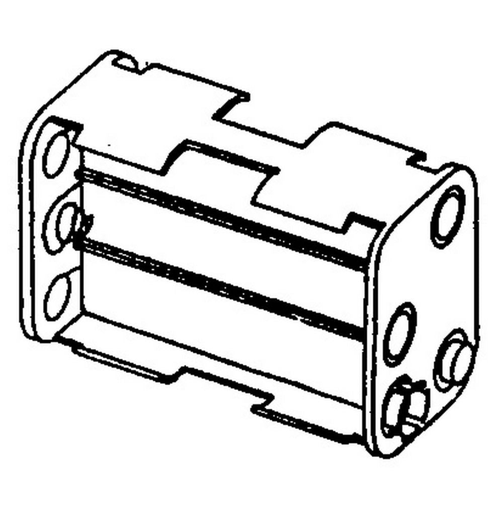 Battery Holder 6xAA 2x3 Sidexside LIC507