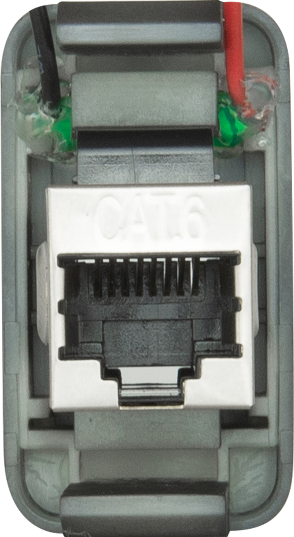 GME RJ45 Pass Through Type 2 White XRS-RJ45W2