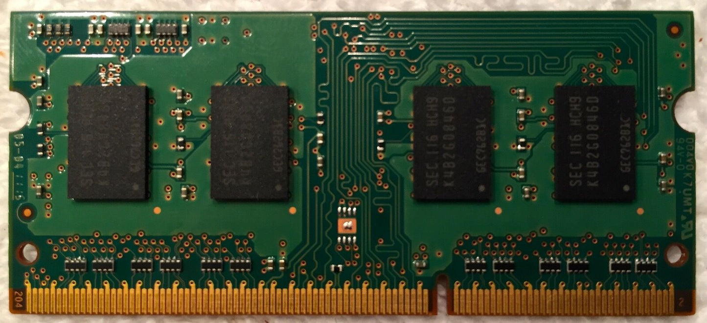 RAM 2GB DDR3 Memory SO-DIMM 204pin 1Rx8 PC3-10600S 1333MHz M471B5773DHO-CH9 (AMI2GB-SOD24)