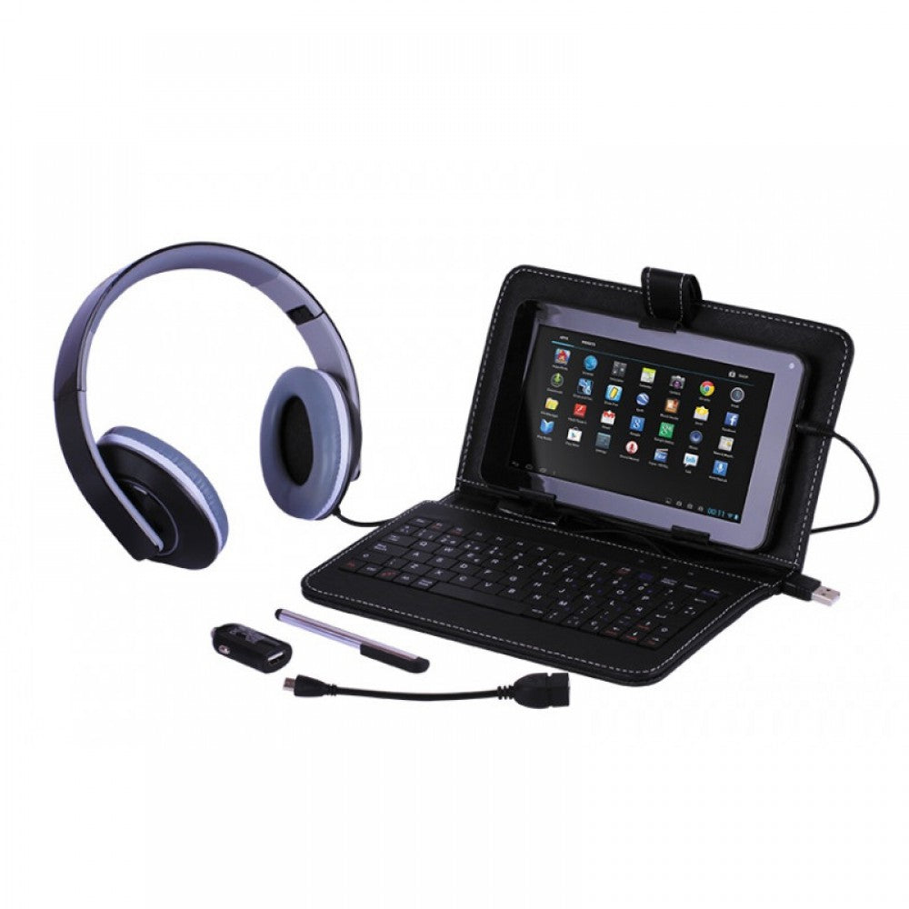 Headphones LASER Tablet Accessories Pack 5-In-1: Complete Tablet Essentials MID-6IN1PACK1
